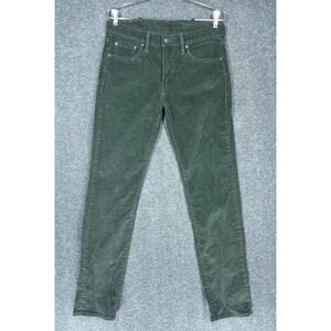 Levi's 511 Corduroy Pants Mens 30X32 Green Slim Fit